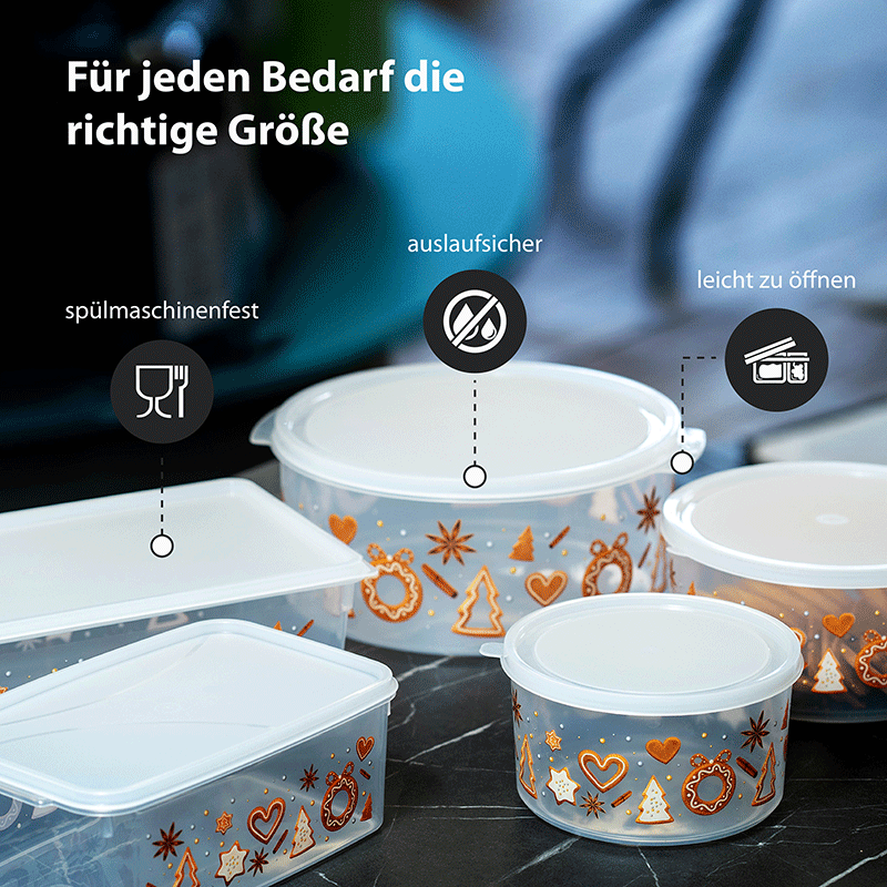 Keksdose groß, rund mit Design