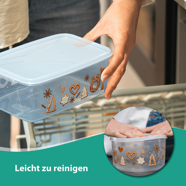 Keksdose eckig mit Motiven